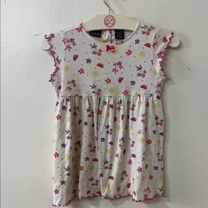 Floral and Fruit Print Baby Dress 90’s